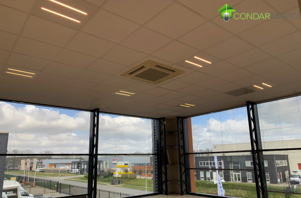 EIA led panelen 30W 60x60 met een lichtkleur van 3000K - ingeschakeld