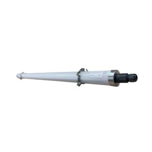 Detailweergave van LUMESTRA IP69K CUSTOM LED armatuur met RVS 316 bevestiging en connector