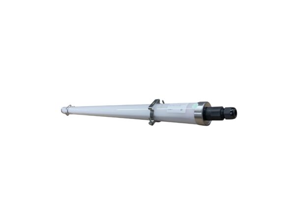 Detailweergave van LUMESTRA IP69K CUSTOM LED armatuur met RVS 316 bevestiging en connector