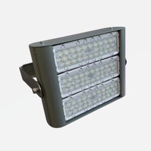 Detail van TETRA-XS LED module met asymmetrische lensoptiek – nauwkeurige lichtverdeling