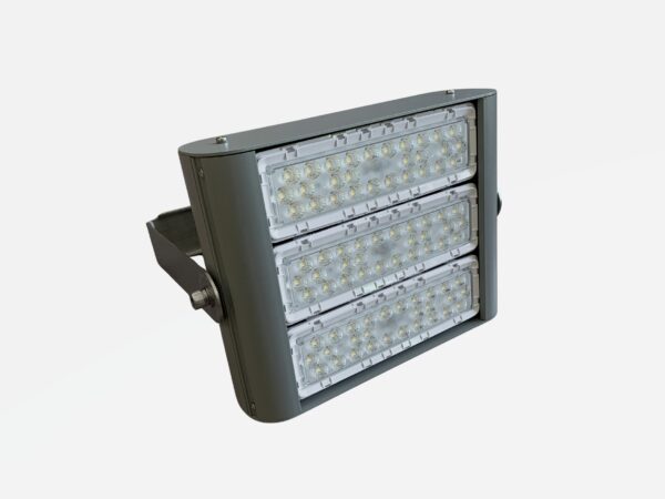 Detail van TETRA-XS LED module met asymmetrische lensoptiek – nauwkeurige lichtverdeling
