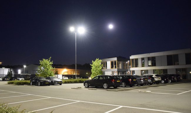 Led verlichting voor een terrein