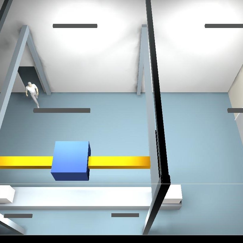 Testruimte led verlichting - lichtplan visualisatie