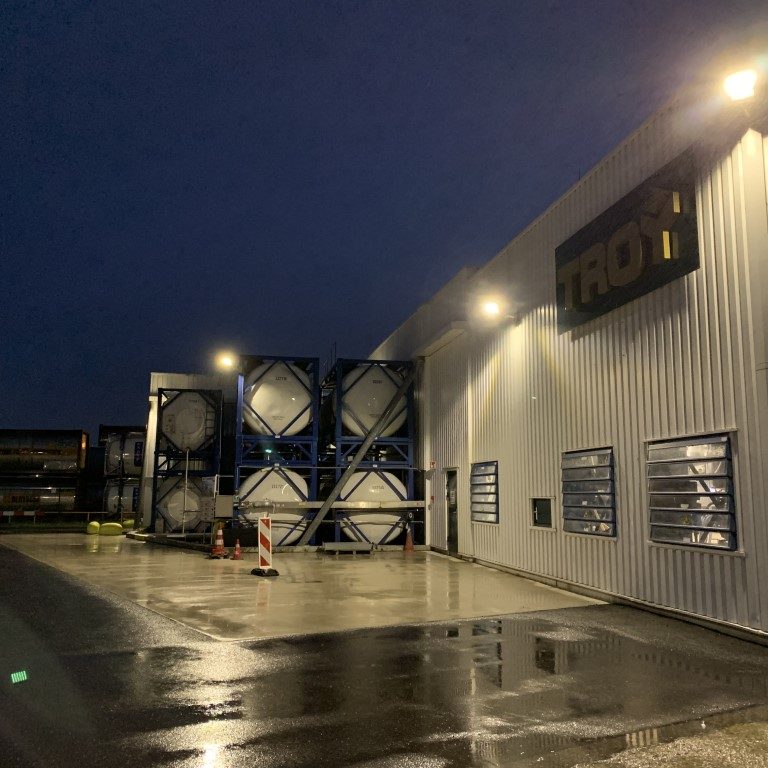 Led verlichting chemiebedrijf Moerdijk - Antaris led verlichting voor tankpark