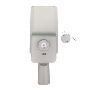 Detail van DIP-switch in LED straatlamp – instelbaar vermogen voor flexibele lichtsterkte