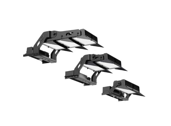 Montage van TETRA-TX PRO armatuur met schaduwkappen (visors)
