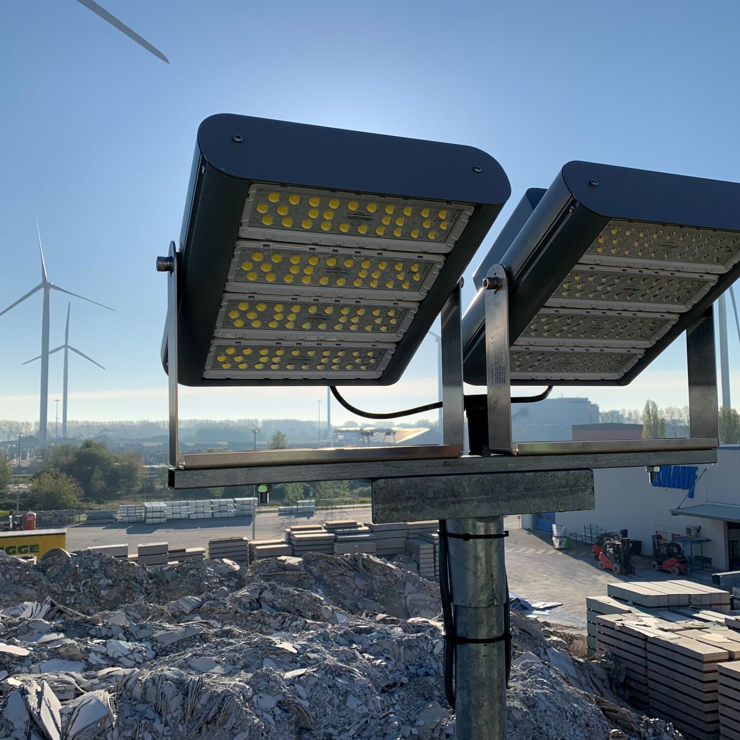 LED terreinverlichting voor bedrijfsterrein