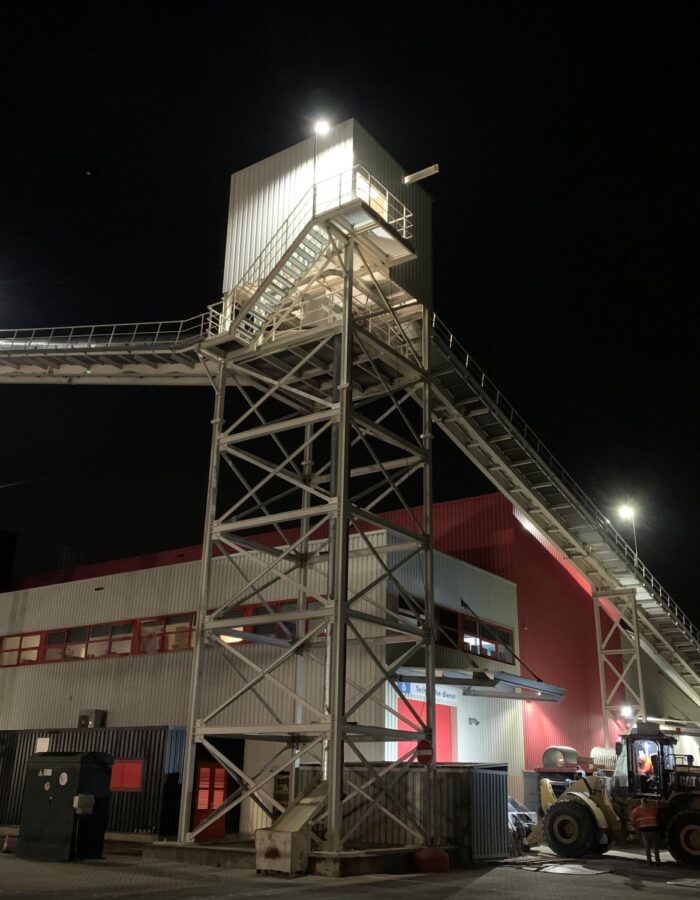 LED terreinverlichting voor bedrijfsterrein