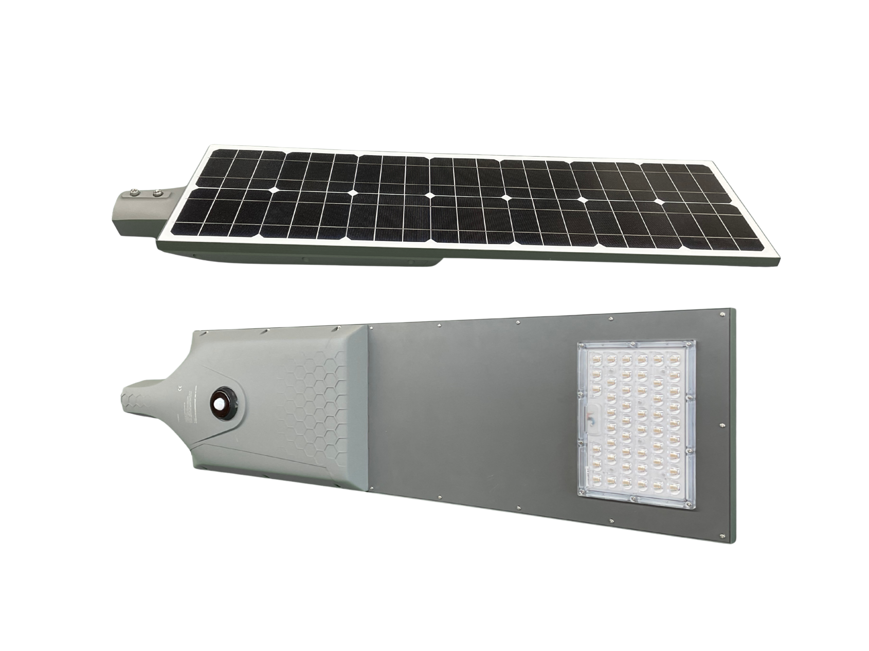 SUNCON solar straatarmatuur met een 60W monokristallijn silicium zonnepaneel van Condarmatic