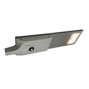 SUNCON solar straatarmatuur met een 60 Watt led-module en een geïntegreerde bewegingssensor