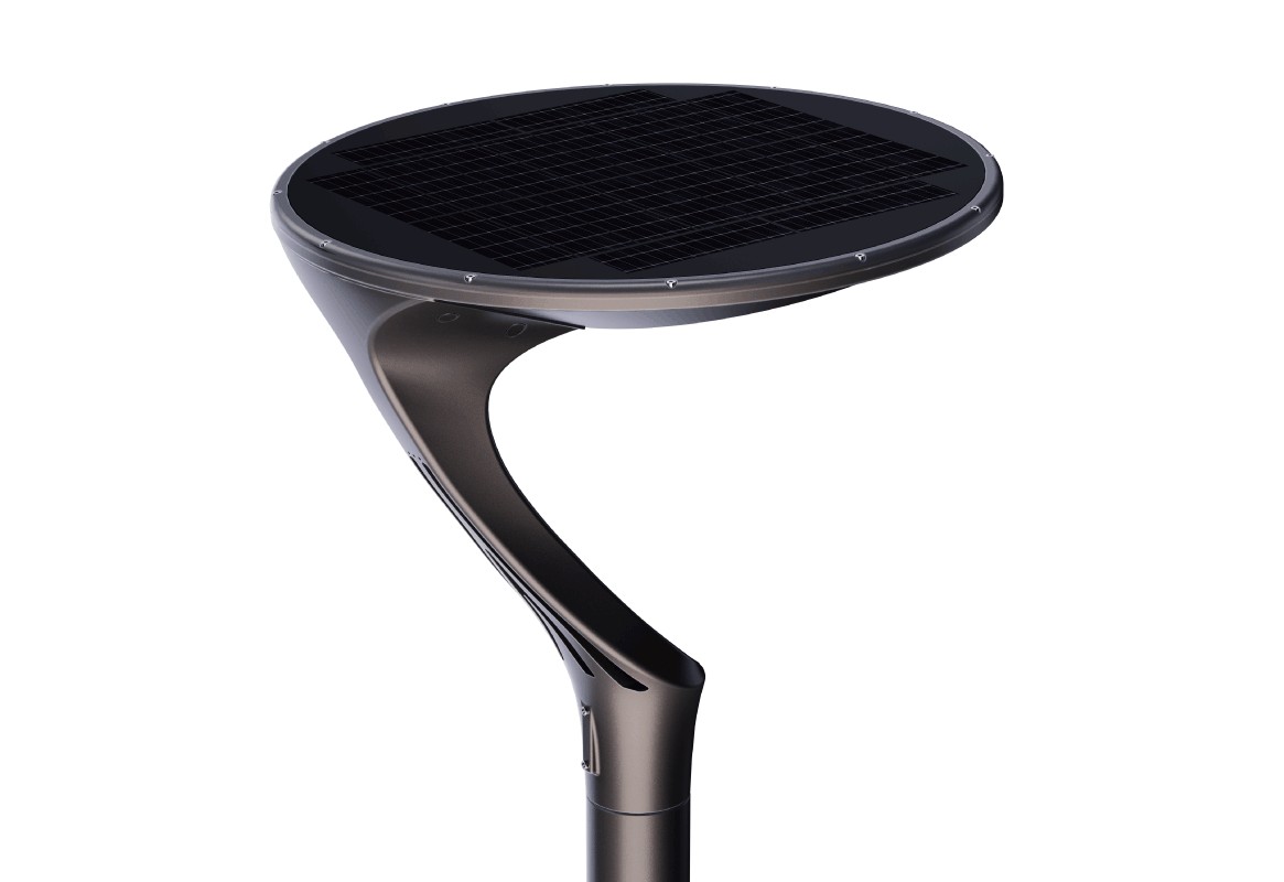 Noctis Solar LED paalarmatuur met ingebouwd solar paneel voor masten - professioneel - groothandel Condarmatic B.V.